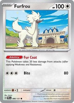 Furfrou - 088/131 - Common Scarlet &amp; Violet: Prismatic Evolutions Singles (Español)