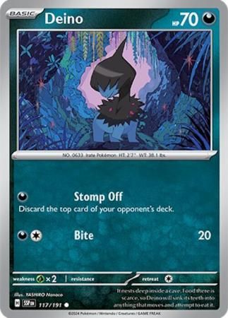 Deino - 117/191 - Common Scarlet &amp; Violet: Surging Sparks Singles