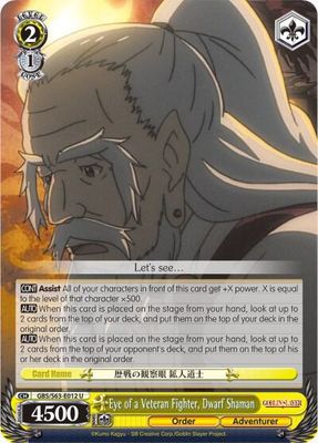 Eye of a Veteran Fighter, Dwarf Shaman - Goblin Slayer (GBS/S63)