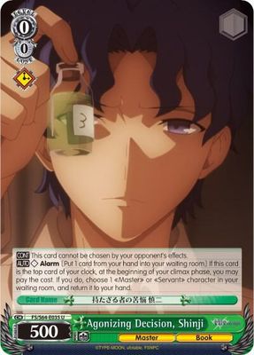 Agonizing Decision, Shinji - Fate/stay night [Heaven’s Feel] (FS/S64)