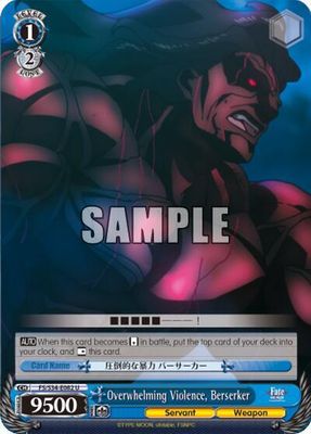 Overwhelming Violence, Berserker - Fate/stay night [Unlimited Blade Works] (FS/S34)