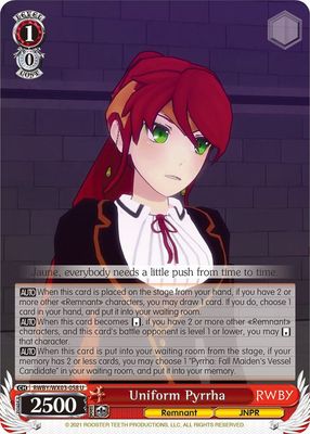 Uniform Pyrrha - RWBY (RWBY/WX03) RWBY
