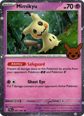 Mimikyu - 037/091 (Cosmos Holo) - Trick or Trade BOOster Bundle 2024 (TTBB24)