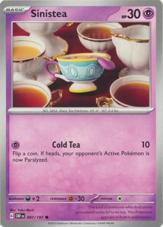 Sinistea - 097/197 - Common Scarlet &amp; Violet: Obsidian Flames Singles