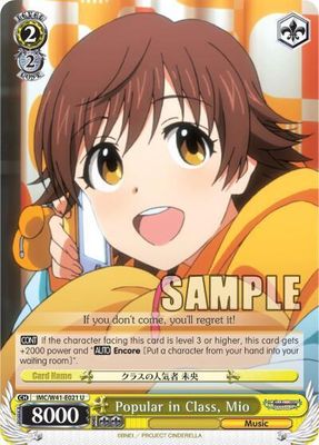 Popular in Class, Mio - The iDOLM@STER Cinderella Girls (IMC/W41)