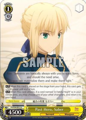 Past Hero, Saber - Fate/stay night [Unlimited Blade Works] (FS/S34)