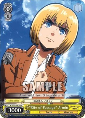 Rite of Passage&quot; Armin - Attack on Titan (AOT/S35) Attack on Titan