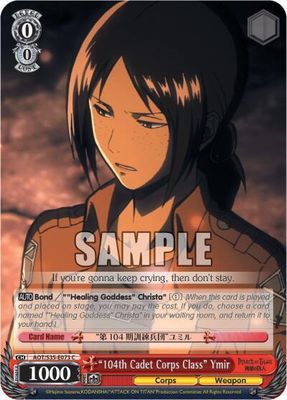&quot;104th Cadet Corps Class&quot; Ymir - Attack on Titan (AOT/S35)