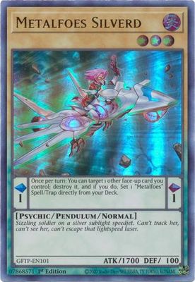 Metalfoes Silverd - GFTP-EN101 - Ultra Rare 1st Edition Ghosts From The Past 1st Edition Singles