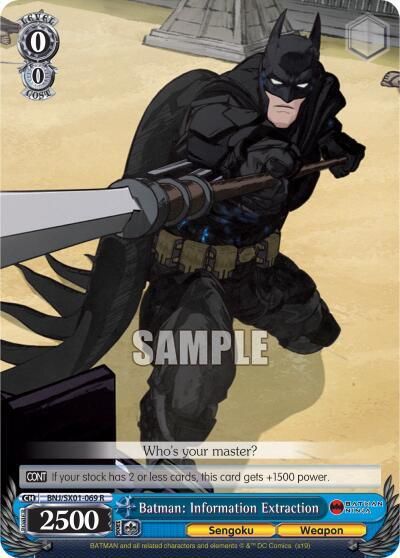 Batman: Information Extraction - Batman Ninja (BNJ/SX0) Batman Ninja