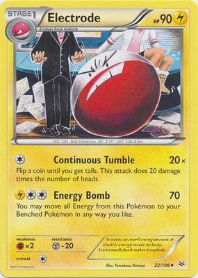 Electrode - 22/108 - Uncommon XY: Roaring Skies Singles