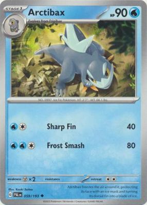 Arctibax - 059/193 - Uncommon Scarlet &amp; Violet: Paldea Evolved Singles