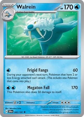 Walrein - 045/191 - Uncommon Scarlet &amp; Violet: Surging Sparks Singles (Español)