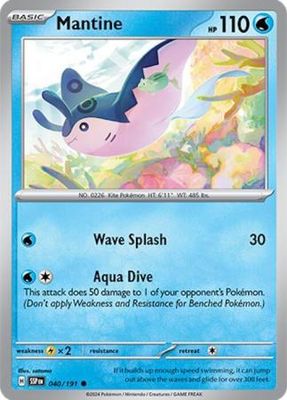 Mantine - 040/191 - Common Scarlet &amp; Violet: Surging Sparks Singles