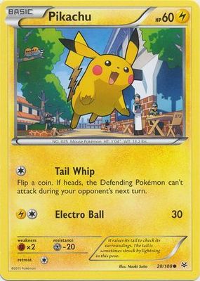Pikachu - 20/108 - Common XY: Roaring Skies Singles