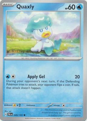 Quaxly - 049/193 - Common Scarlet &amp; Violet: Paldea Evolved Single
