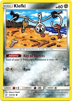 Klefki - 110/181 - Common Sun &amp; Moon: Team Up Singles