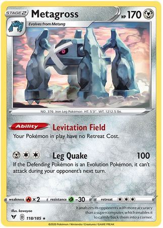 Metagross - 118/185 - Rare Sword &amp; Shield: Vivid Voltage Singles Español)