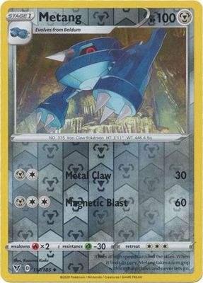 Metang - 117/185 - Uncommon Reverse Holo Sword &amp; Shield: Vivid Voltage Reverse Holo Singles
