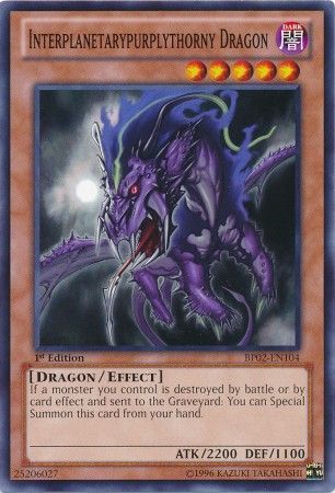 Interplanetarypurplythorny Dragon - BP02-EN104 - Common 1st Edition Battle Pack 2: War of the Giants 1st Edition Singles