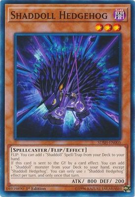 Shaddoll Hedgehog - SDSH-EN005 - Common 1st Edition Structure Deck: Shaddoll Showdown Singles (espanol)