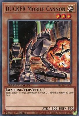 DUCKER Mobile Cannon - SBCB-EN068 - Common 1st Edition Speed Duel Battle City Box 1st Edition Singles