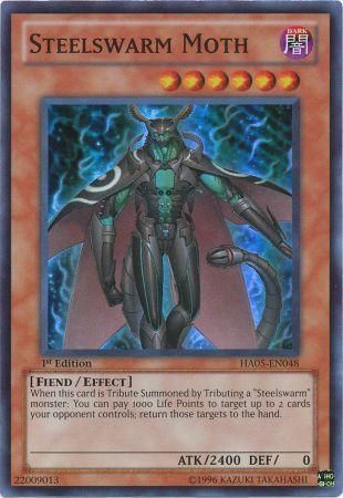 Steelswarm Moth - HA05-EN048 - Super Rare 1st Edition Hidden Arsenal 5 1st Edition Singles