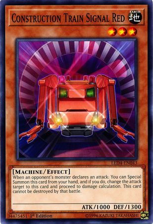 Construction Train Signal Red - LED4-EN043 - Common 1st Edition Legendary Duelists: Sisters of the Rose 1st Edition Singles