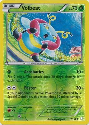 Volbeat - 17/160 - Common - Reverse Holo XY: Primal Clash Reverse Holo Singles