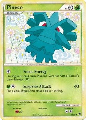 Pineco - 63/90 - Common HGSS - Undaunted Singles