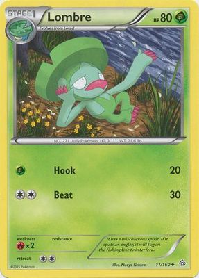 Lombre - 11/160 - Uncommon XY: Primal Clash Singles