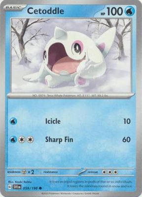 Cetoddle - 059/198 - Common Scarlet &amp; Violet (Base Set) Singles (Español)