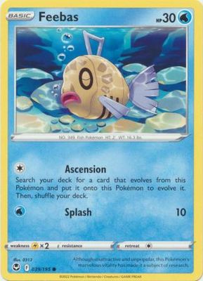 Feebas - 039/195 - Common Sword &amp; Shield: Silver Tempest Singles