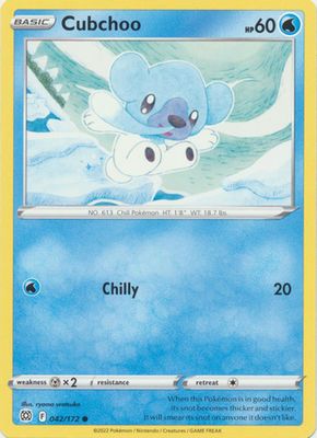 Cubchoo - 042/172 - Common Sword &amp; Shield: Brilliant Stars Singles