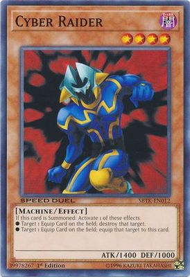 Cyber Raider - SBTK-EN012 - Common 1st Edition Speed Duel: Trials of the Kingdom Singles (espanol)