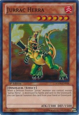 Jurrac Herra - HA04-EN018 - Super Rare 1st Edition Hidden Arsenal 4: Trishula&#39;s Triumph [HA04] 1st Edition Singles
