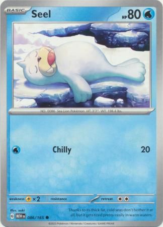 Seel - 086/165 - Common Scarlet &amp; Violet 151 Singles