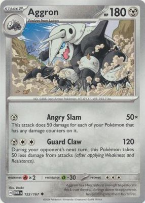 Aggron - 122/167 - Uncommon Scarlet and Violet: Twilight Masquerade Singles