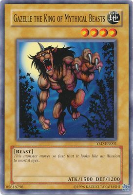 Gazelle the King of Mythical Beasts - YSD-EN001 - Common Unlimited Starter Deck: GX (2006) [YSD] Unlimited Singles