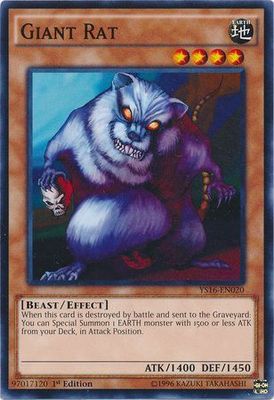 Giant Rat - YS16-EN020 - Common 1st Edition Starter Deck Yuya 1st Edition Singles