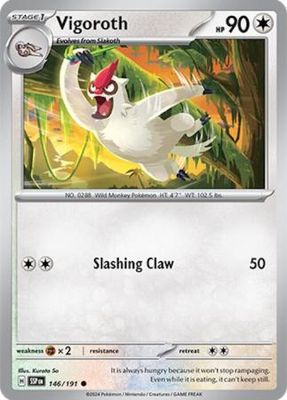 Vigoroth - 146/191 - Common Scarlet &amp; Violet: Surging Sparks Singles