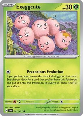 Exeggcute - 001/191 - Common Scarlet &amp; Violet: Surging Sparks Singles