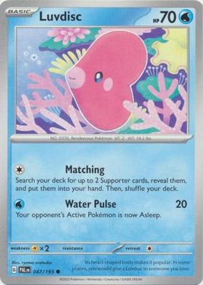 Luvdisc - 047/193 - Common Scarlet &amp; Violet: Paldea Evolved Singles