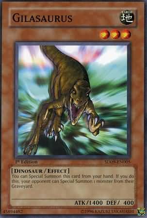 Gilasaurus - SD09-EN005 - Common 1st Edition Structure Deck: Dinosaur&#39;s Rage 1st Edition Singles