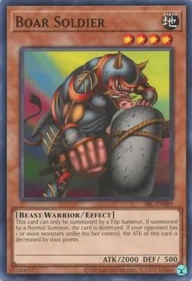 Boar Soldier - SRL-EN089 - Common Unlimited (25th Reprint) Spell Ruler 25th Anniversary Singles
