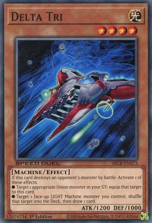 Delta Tri - SBCB-EN073 - Common 1st Edition Speed Duel Battle City Box 1st Edition Singles