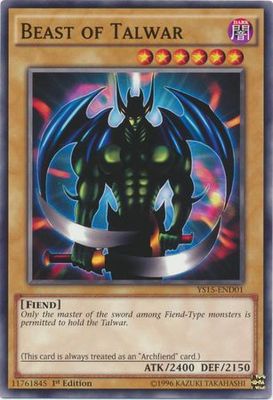 Beast of Talwar - YS15-END01 - Common 1st Edition Starter Deck: 2-Player Yuya &amp; Declan (espanol)