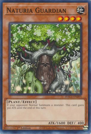 Naturia Guardian - HAC1-EN095 - Common 1st Edition Hidden Arsenal: Chapter 1 1st Edition Singles