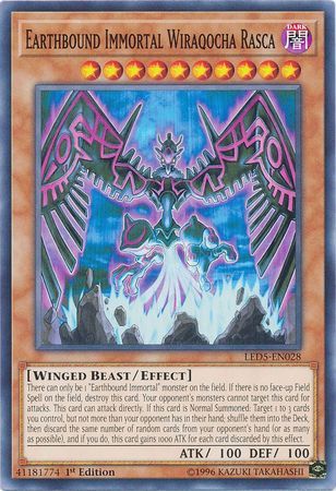 Earthbound Immortal Wiraqocha Rasca - LED5-EN028 - Common 1st Edition Legendary Duelists: Immortal Destiny Singles