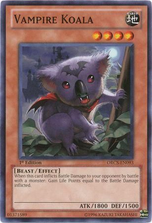 Vampire Koala - ORCS-EN093 - Common 1st Edition Order of Chaos 1st Edition Singles